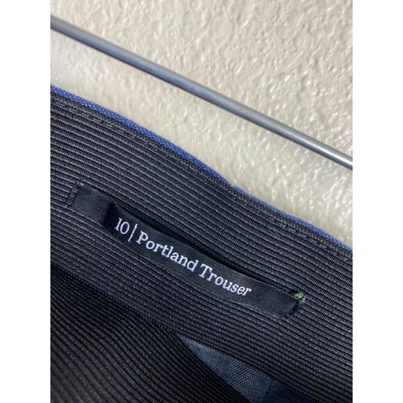 Talbots Portland Trouser Bootcut Denim Women size 10 Blue Stretch Elastic Waist - Picture 3 of 15